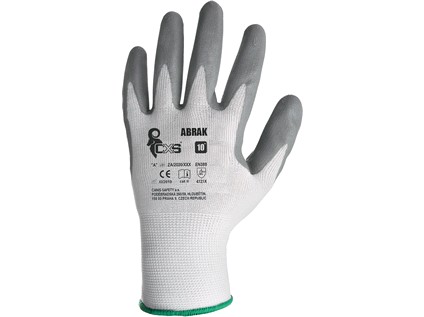 Pracovné rukavice CXS ABRAK, máčané v nitrile Veľkosť: 7