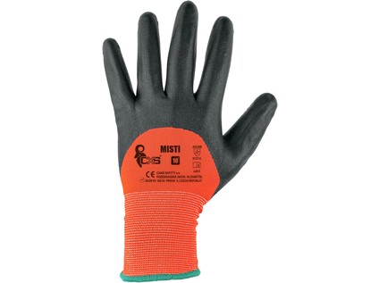 Pracovné rukavice máčané CXS MISTI, do 3/4 v nitrile Veľkosť: 9
