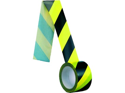 Samolepiaca páska, protismerná, 60 mm, žlto-čierna, 66m