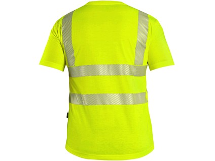 Pracovné výstražné tričko CXS BANGOR, výstražné, pánske, žlté Veľkosť: 2XL