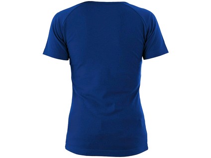 Dámske tričko CXS ELLA, krátký rukáv, stredne modrá Veľkosť: 2XL