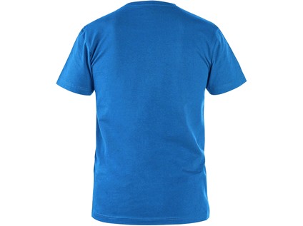 Pracovné tričko CXS NOLAN, krátký rukáv, azurovo modrá Veľkosť: 3XL