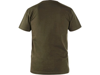 Pracovné tričko CXS NOLAN, krátký rukáv, khaki Veľkosť: 3XL