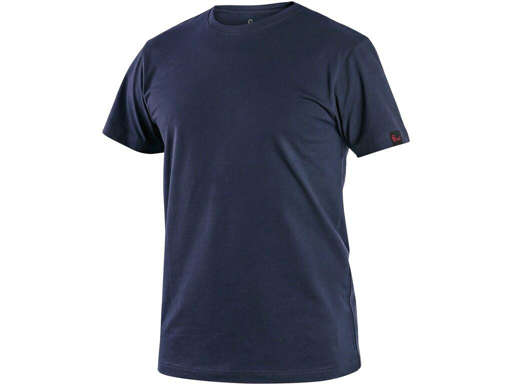 Pracovné tričko CXS NOLAN, krátký rukáv, tmavo modré Veľkosť: XL