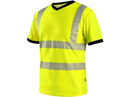 Pracovné tričko CXS RIPON, výstražné, pánske, žlto - čierne Veľkosť: 3XL