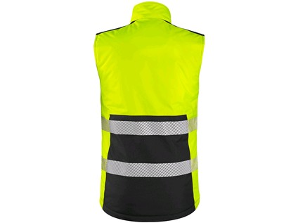 Reflexná vesta CXS BENSON, výstražná, zateplená, žlto-Čierna Veľkosť: 3XL