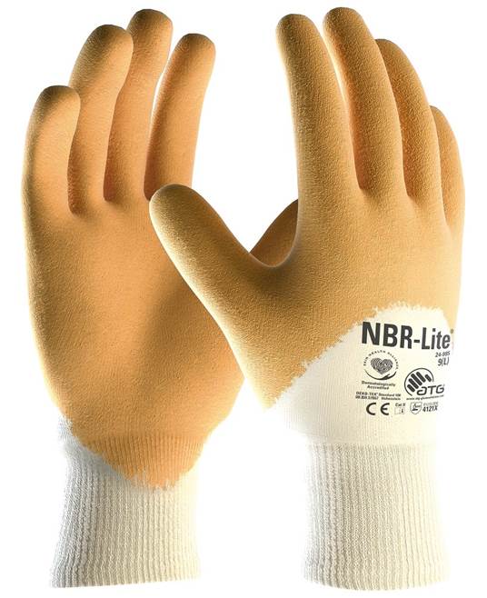 Pracovné rukavice NBR-LITE 34-985, máčané Veľkosť: 09