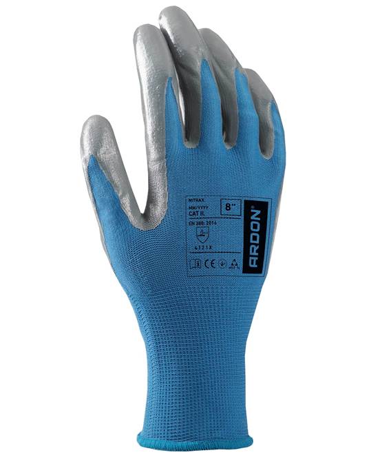 Pracovné rukavice NITRAX, polomáčané Veľkosť: S
