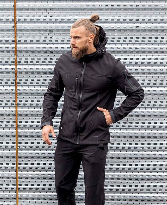 Pánska softshellová bunda ARDON SPIRIT, čierna Veľkosť: 4XL