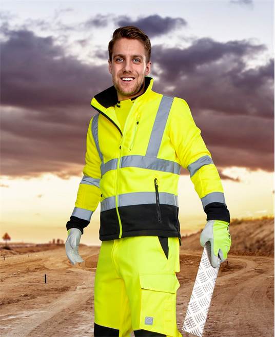 Reflexná fleecová mikina SIGNAL hi-viz žltá Veľkosť: L