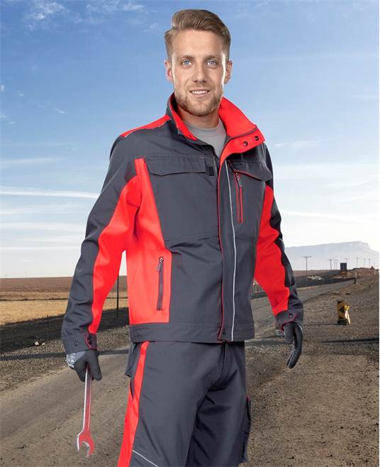 Pracovná blúza ARDON NEON sivo-červená Veľkosť: 2XL