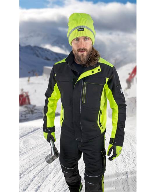 Zimná pracovná blúza ARDON NEON WINTER čierno-žltá Veľkosť: M