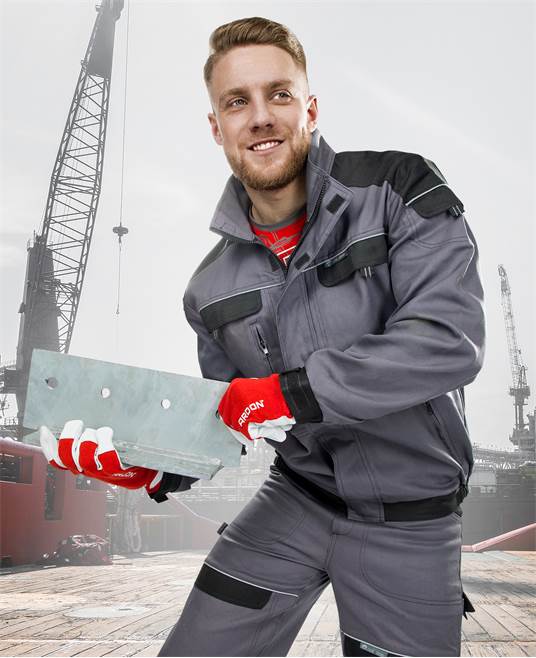 Montérková blúza ARDON COOL TREND sivo-čierna Veľkosť: 5XL