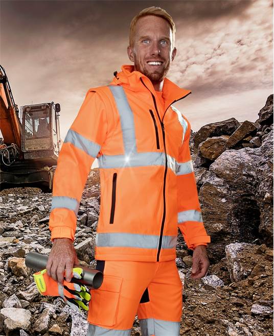 Reflexná softshelová bunda hi-viz oranžová ARDON REF502 Veľkosť: XXXL