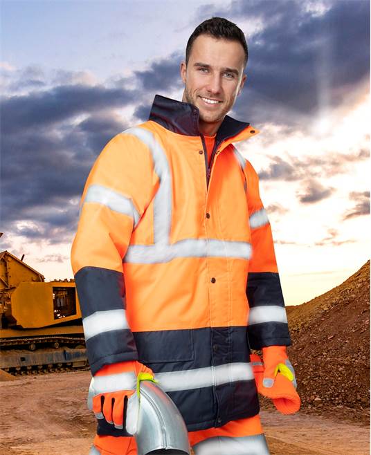 Zimná bunda hi-viz ARDON REF602 oranžovo-modrá Veľkosť: L