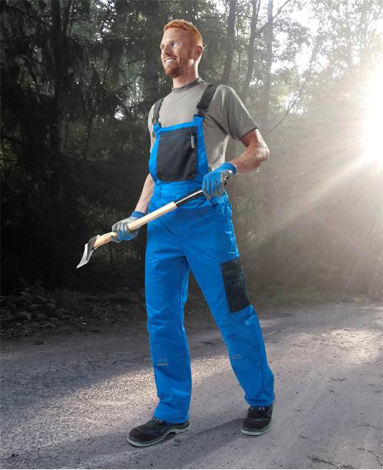 Montérkové nohavice s náprsenkou ARDON 4TECH 03 modro-čierne, predĺžené Veľkosť: XL