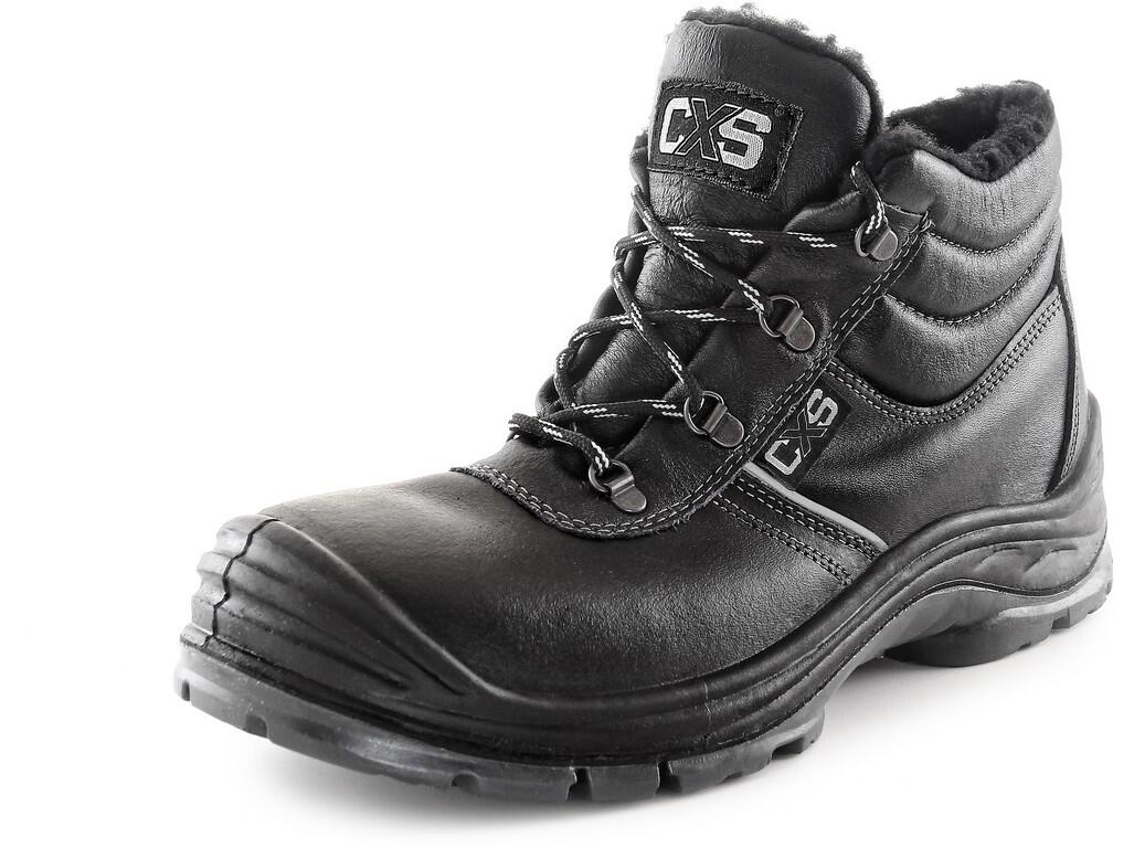 Bezpečnostná členková zimná obuv CXS SAFETY STEEL NICKEL S3, čierna Veľkosť: 38