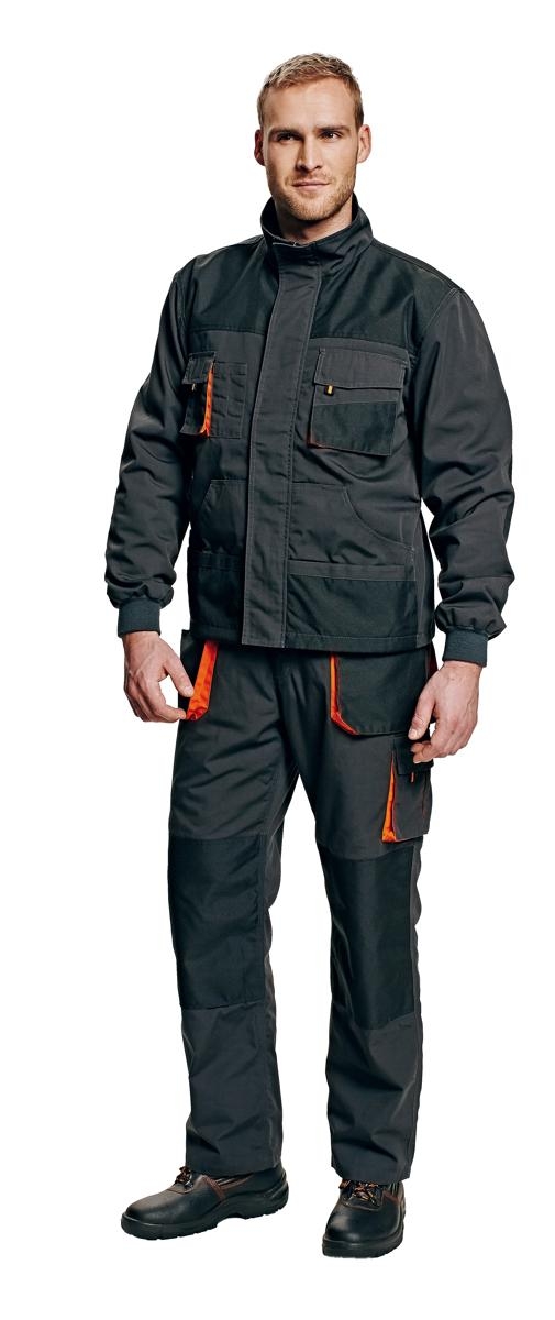 EMERTON FLANNEL zimná bunda (CRV) Veľkosť: 52, Farba: Čierno-oranžová