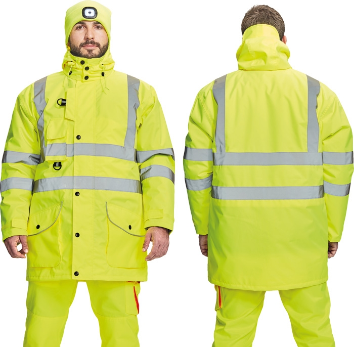 Reflexná zimná bunda FROMBY HV 7 v 1 (CRV) Veľkosť: M, Farba: HI-VIZ žltá