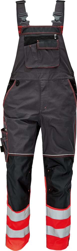 KNOXFIELD HI-VIS DW nohavice na traky (CRV) Veľkosť: 64, Farba: Antracit- oranžová