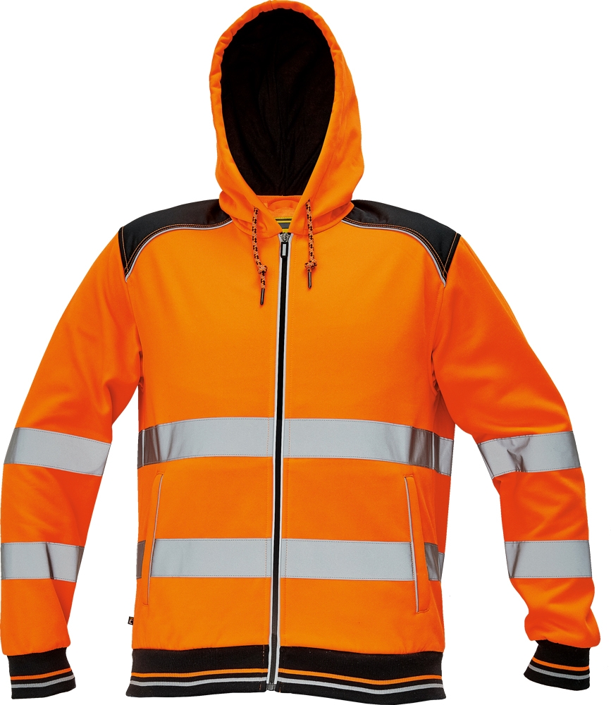 KNOXFIELD HI-VIS pánska mikina (CRV) Veľkosť: M, Farba: HI-VIZ oranžová