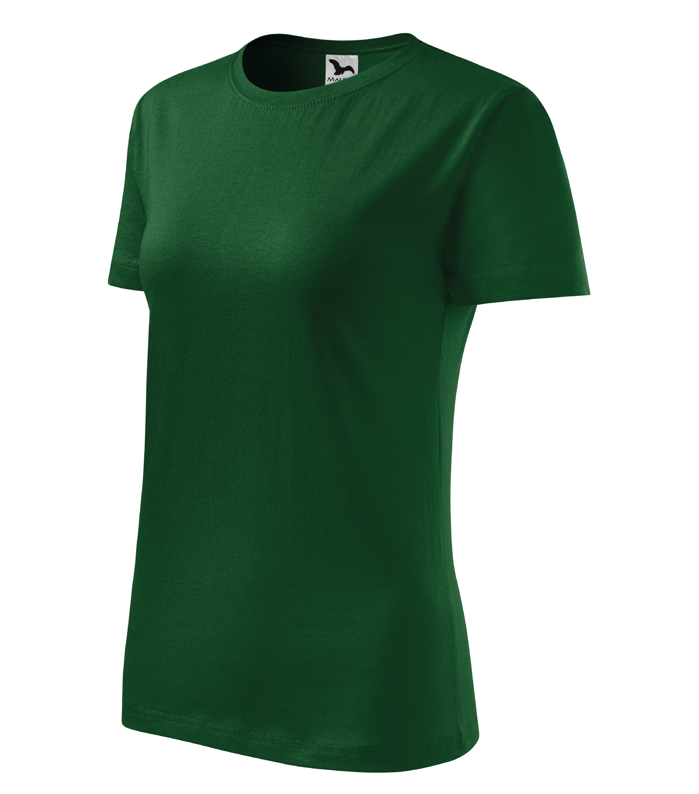 Dámske pracovné tričko MALFINI Classic New tričko Veľkosť: XL, Farba: fľaškovozelená