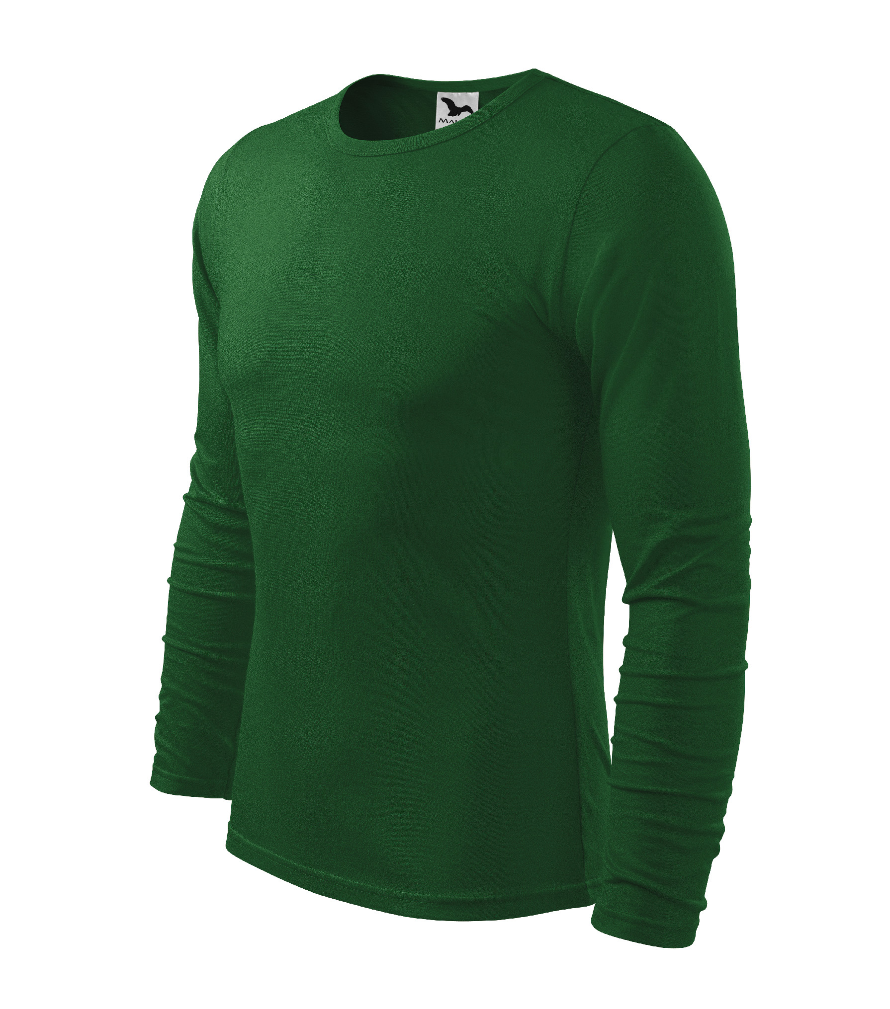 Pánske pracovné tričko MALFINI Fit-T LS tričko Veľkosť: 2XL, Farba: fľaškovozelená