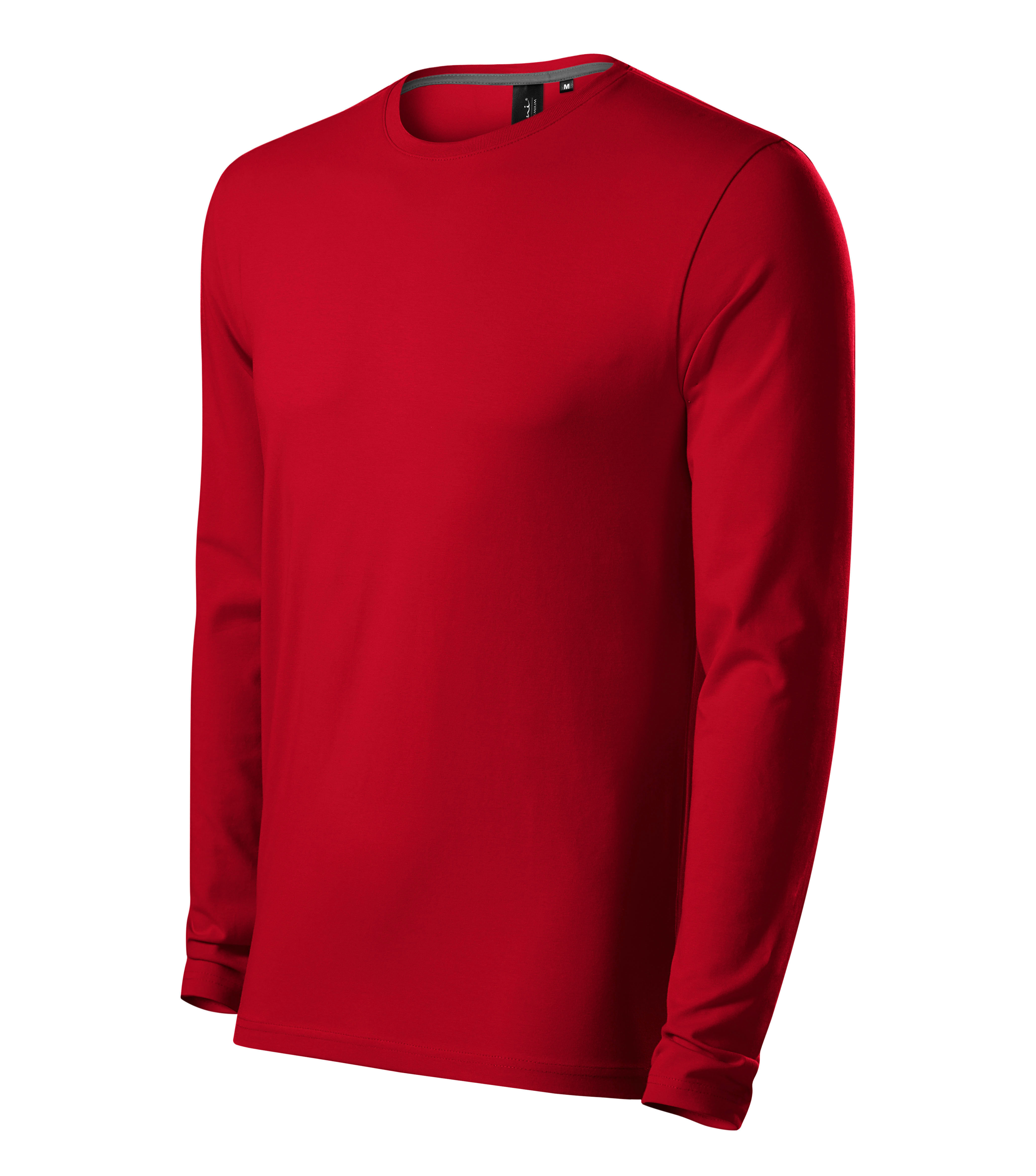 Pánske tričko s dlhým rukávom Brave Veľkosť: 2XL, Farba: formula red