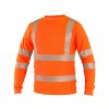 Výstražné tričko s dlhým rukávom CXS OLDHAM, pánske, oranžové 1