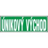 E východ Únikový východ 210x70 mm