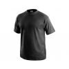 Bavlnené tričko CXS DANIEL, krátký rukáv, čierne (Veľkosť L)
