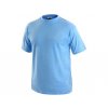 Bavlnené tričko CXS DANIEL, krátký rukáv, nebesky modré (Veľkosť 3XL)