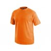 Bavlnené tričko CXS DANIEL, krátký rukáv, oranžové (Veľkosť 3XL)