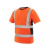 Pracovné výstražné tričko EXETER, pánske, oranžové (Veľkosť 3XL)