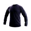 Pracovné tričko s dlhým rukávom PETR, tmavo modré (Veľkosť S)