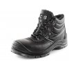 Bezpečnostná členková zimná obuv CXS SAFETY STEEL NICKEL S3,  čierna