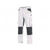 Montérkové nohavice do pása CXS STRETCH, pánske, bielo-šedé