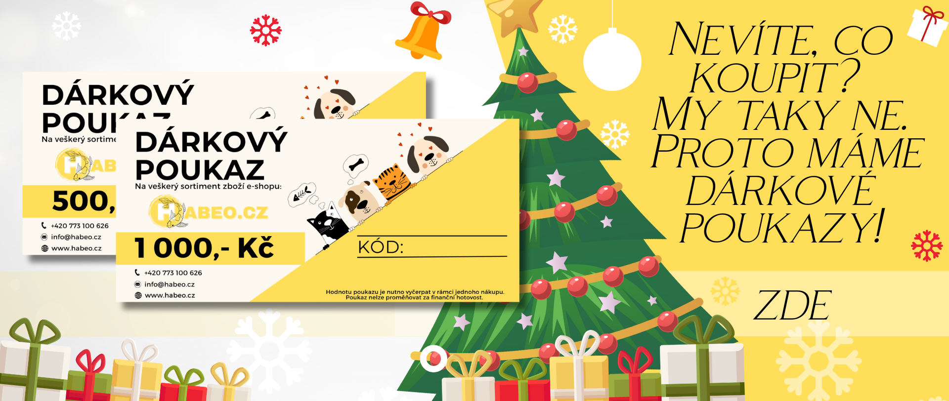 dárkové poukazy