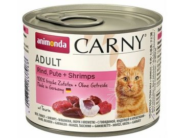ANIMONDA konzerva CARNY Adult - hovězí, krůta, ráčci 200g