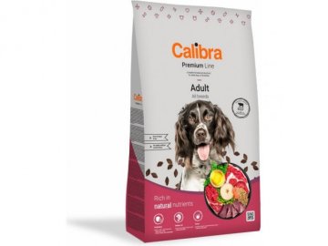 3042 calibra dog premium line adult beef 12 kg new hovezi pro dospele psy