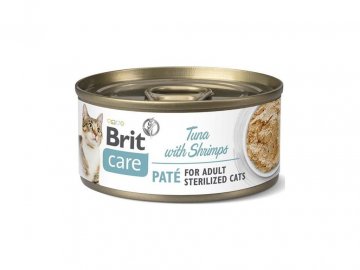 56282 brit care cat konz pate sterilized tuna shrimps 70g