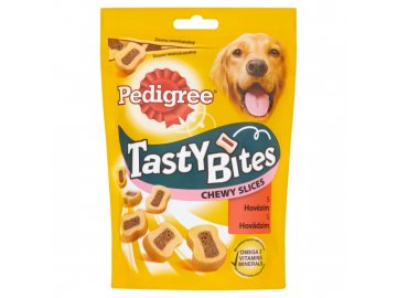 pedigree tasty bites chewy slices 155g