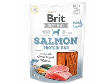 brit jerky salmon protein bar 80g default