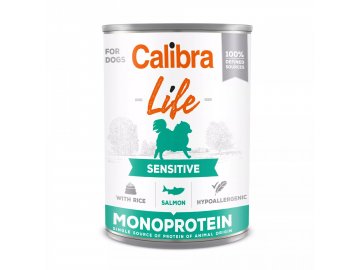 Calibra Dog Life konzerva Sensitive Salmon with Rice 400 g