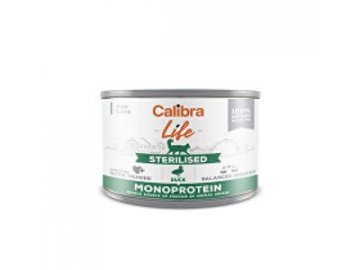 Calibra Cat Life  konz.Sterilised Duck 200g