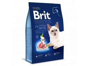 Brit Premium Cat by Nature Sterilized Lamb 8kg