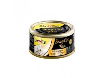 gimpet kocka konz shinycat filet kure s mangem 70g