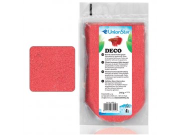 Betta akvarijní písek DECO červený 1 - 1,5mm 240g