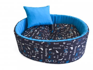 Pelíšek Funky dog modrý