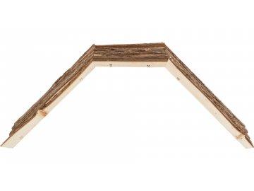 Dřevěný most pro králíky a morčata do klecí 63 x 18 x 15 cm